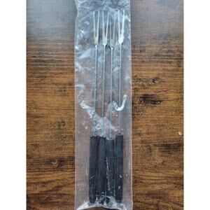 Vintage Set of 4 Fondue Forks - Used - No Color - 9" (inches) long